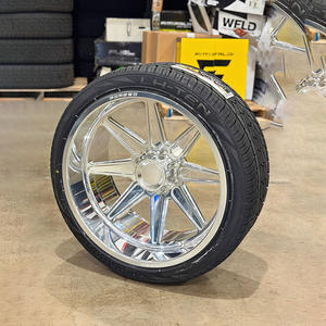 Jantes de camion en alliage d'aluminium forgé à lèvre profonde 24-30 pouces 7J 14J 8x170 Finition brillante polie Concave Personnalisé Jantes de camion pleine grandeur - Product Image 2