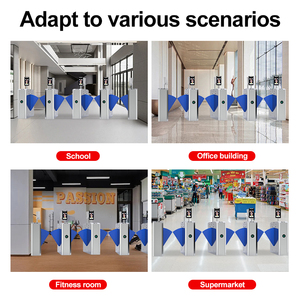 Showes Flap Barrier Gate với dấu vân tay cho ga tàu điện ngầm - Product Image 6