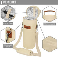 Fournisseur de la Chine en gros unique 1 bouteille sac fourre-tout transporteur isolé vin refroidisseur sac avec bandoulière