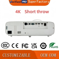 Projecteur vidéo laser 4K à courte focale 5200 lumens Youkatu UHZ520ST 3LCD pour la maison, les jeux, les entreprises, les simulateurs de golf, des expériences immersives