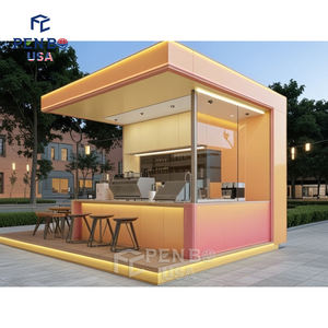 ร้านกาแฟเล็กทันสมัยสำหรับห้างสรรพสินค้าร้านกาแฟดีไซน์ร้านเค้กกาแฟในท้องถิ่นสหรัฐอเมริกา - Product Image 1