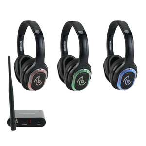 Sistema de Discoteca Silenciosa, Transmisor de Discoteca Silenciosa y Auriculares para DJ, Sonido Estéreo de Alta Fidelidad, Auriculares para Fiesta Silenciosa, Auriculares Retekess TA003 - Product Image 3