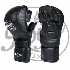 Logo personnalisé professionnel 8oz cuir de vachette PU MMA et gants de boxe étanches pour l'entraînement Muay Thai et le combat - Product Image 1