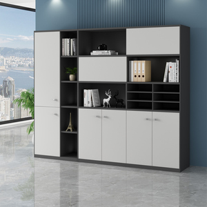 Armoire de classement mobile moderne de luxe à double porte, rangement classique pour livres avec panneau MDF pour usage en atelier - Product Image 3