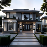 Villa préfabriquée de luxe, structure en acier, bâtiment modulaire préfabriqué à deux étages pour habitation familiale, maison de vacances
