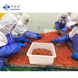 BRC A IQF Tiras de pimiento rojo Fabricante Exportador Precio al por mayor Pimiento rojo congelado de Sinocharm para pizza con código de la UE - Product Image 3