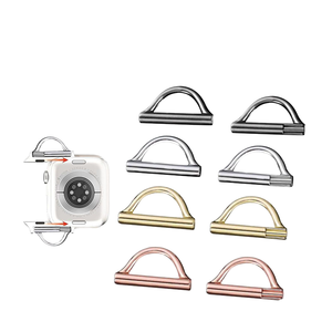 Win-Win <span class=keywords><strong>D</strong></span> forma di metallo cinturino adattatore 18mm 20mm 22mm per Apple Samsung Huawei Xiaomi fai da te cinturino con perline - Product Image 1