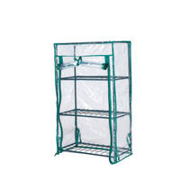 Mini serre étanche à la pluie en PE avec isolation thermique pour balcon, maison fleurie avec porte à glissière pour plantes et fleurs de jardin