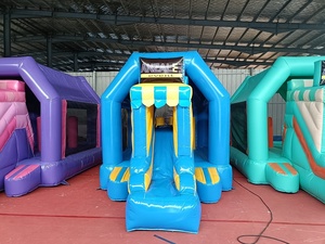 Tùy chỉnh sân chơi Kid <span class=keywords><strong>Inflatable</strong></span> lâu đài bouncy 3m * 5m nhảy nhà đầy màu sắc bouncy nhà inflatables cho chơi - Product Image 5