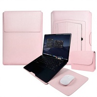 Nouveau sac pour ordinateur portable MacBook Air/Pro 15 pouces, sac de protection 16 pouces en similicuir, hauteur réglable