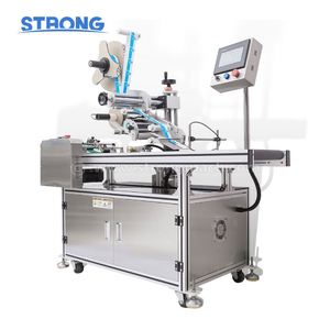 Machine d'étiquetage automatique à pagination pour cartes, sacs en plastique PE, boîtes d'emballage en carton, étiqueteuse adhésive - Product Image 1