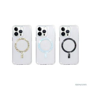 Aikusu Source Manufacturers Coques de téléphone transparentes magnétiques antichoc en TPU et PC avec design pour iPhone 15 14 13 Pro Max - Product Image 6