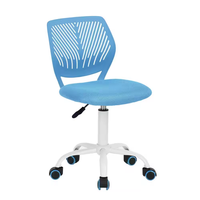 Chaise de visiteur en maille pivotante ergonomique avec roulettes et siège en tissu pour bureau