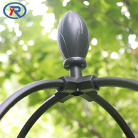 8 mm Gartenpflanzen-Rosenobelisk Runder Bogen Rosenständer Pflanzenstütze Rankgitter für Topfpflanzen Kletterpflanzen Blumen Ranken