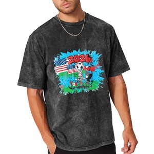 T-shirt pour hommes US Stock Football Fans Coupe du Monde 2026 USA Canada Mexique Imprimé graphique Vintage Style urbain Manches courtes - Product Image 2