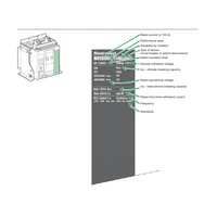 Interruptor automático Schneider ACB Masterpact NT16H1/NT16H2-1600A-3p/4 polos fijo/extraíble 47150/47155/47240/47245 MicroLogic5.0A