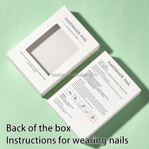 Coffret cadeau pour ongles en poly <span class=keywords><strong>Kawaii</strong></span> avec logo personnalisé boîtes à pointes Gel souple couverture complète boîte d'emballage pour ongles à presser - Product Image 3