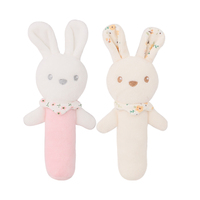 Hochet en peluche écologique pour bébé, peluche douce, girafe, lion, cadeau d'apprentissage sensoriel pour nouveau-nés