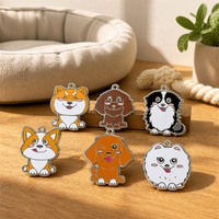 Pendentif personnalisé en métal doré avec étiquette de chien, breloque artisanale, collier de chapeau, vêtements en plaqué or, émail dur doux, breloque épingle en émail doux