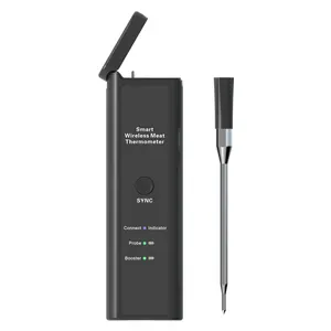 Digital Meat Thermometer 2024 New Design Rechargeable Battery Kitchen Probe Digital Wireless BBQ Food Smart Meat Thermometer