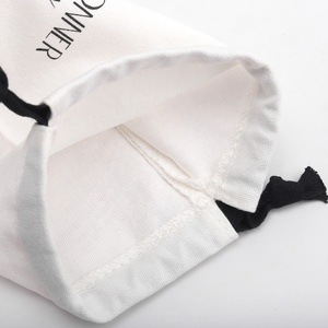Wholesale 10*15cm Custom Logo Cotton Drawstring Women's <b>Canvas</b> Bags Reusable Cotton <b>Canvas</b> Tote Bag Dust Packaging Shoe Bag - Product Image 3