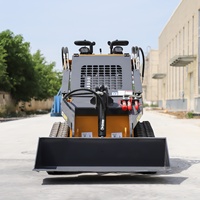Mini Skid Steer Loader Crawler Track Loader CE EPA 25Hp Mesin Kubota Hidrolik Multi Attachment Bucket Pallet Fork Auger