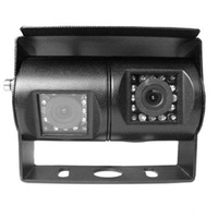 1080P Dual-Objektiv Rückfahrkamera | Nachtsicht-AHD-Kamera für LKW- und Busflotten | Wasserdichte IP69K Einparkhilfe