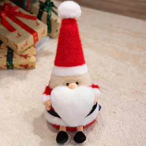 नए प्यारे संत क्लाकस क्रिसमस प्लग खिलौना स्मारिका सजावट के साथ पिप कपास भरने कस्टम आकार - Product Image 4