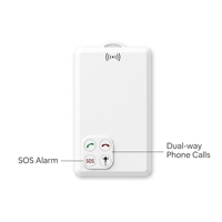 P901 Traceur GPS intelligent 4G avec carte d'identité, bouton SOS et interphone mondial pour étudiants et employés