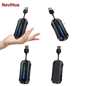 New LED 2 in 1 Apple Carplay Android Auto <b>Adapter</b> AI Box Car Machine Interconnection Wired <b>to</b> Wireless Box <b>Plug</b> and Play Dongle - Product Image 2