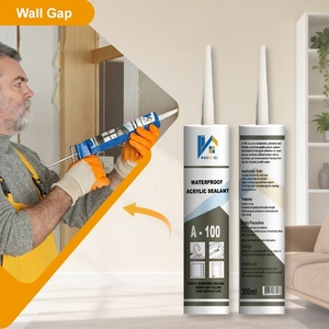 Sellador Adhesivo de Silicona Acrílica de Alta Calidad, Pegamento de Alta Adherencia para Azulejos, Pintable, para Construcción de Paredes - Product Image 1