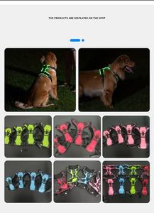 ナイトウォーキング用の<span class=keywords><strong>LED</strong></span>ライト充電式照明付き犬用ハーネスを備えた新しいデザインの犬用ハーネス - Product Image 6