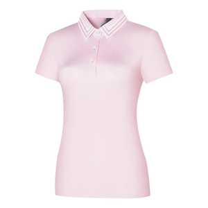 Ropa deportiva de manga corta transpirable de algodón de corte seco personalizada para mujer, camisa de Polo y golf, ropa sólida OEM ODM para deportes - Product Image 1