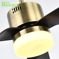 Ventilador de techo personalizado con lámpara Breezelux Zhongshan ventilador de techo lámpara Control remoto 220V ventilador de techo con luz