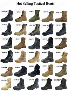 Rwh, botas de combate negras con diseño de cremallera de curva lateral de 8 pulgadas a la venta, botas tácticas de goma acolchadas para exteriores para <span class=keywords><strong>Jordan</strong></span> HSM163 - Product Image 6