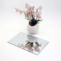 Miroir mural tendance en verre sans cadre en aluminium doré ou argenté, épaisseur 1 mm, 1,3 mm, 1,5 mm, bord poli, design Art Déco