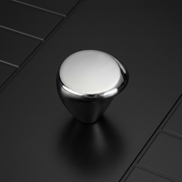 Bouton de meuble moderne en forme de cône, à trou unique, en alliage de zinc, petit tirette de tiroir, finition or/argent, mobilier minimaliste personnalisable