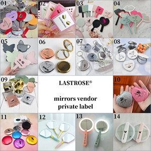 Hot Selling Travel Round PU <b>Compact</b> Mini Tabletop Desktop Foldable Cosmetic Mirror Pocket Mirror - Product Image 6