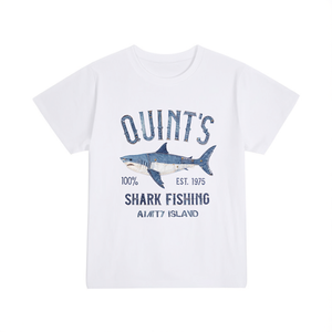 T-shirt de pêche au requin Quint's, 100% coton 210GSM, vêtements décontractés pour hommes, design Amity Island - Product Image 2