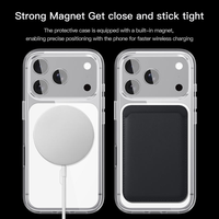 Coque de luxe transparente antichoc et étanche magnétique pour iPhone 17 Pro Max – Compatible OEM/ODM/Marque Privée
