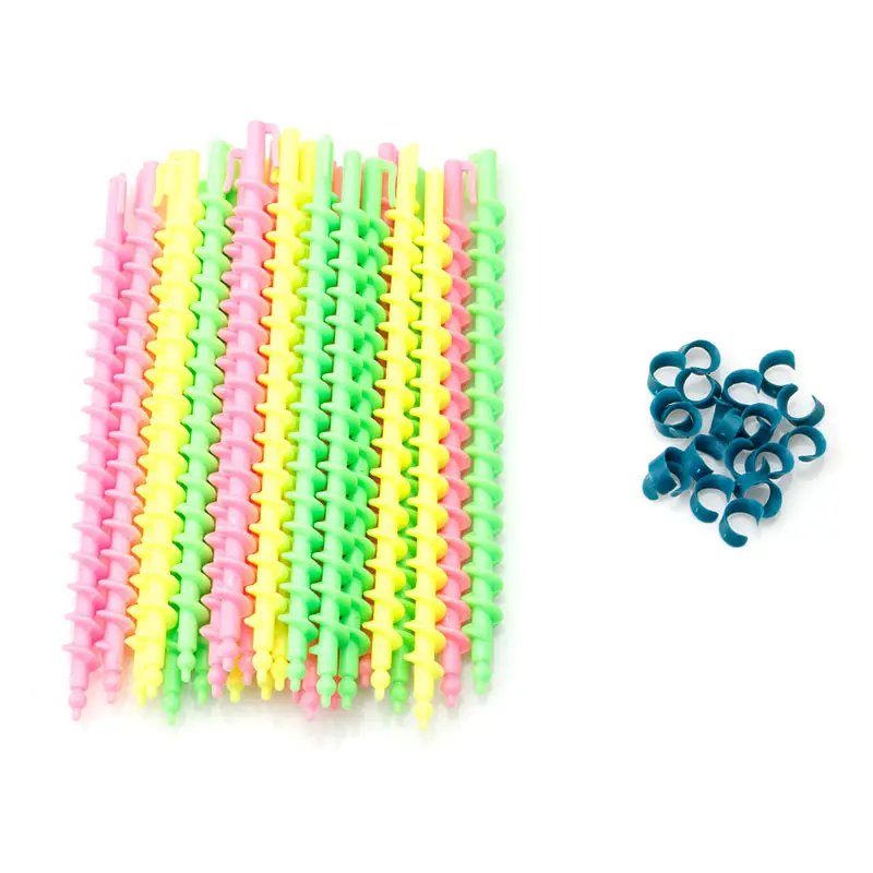 26Pcs di Plastica Del Barbiere di Parrucchiere Capelli A Spirale Dei Capelli Perm Rod Attrezzo del Salone Durevole