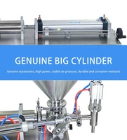 Machine de remplissage semi-automatique pneumatique pour sauces (tomate, vinaigrette, piment), liquides visqueux et autres produits.