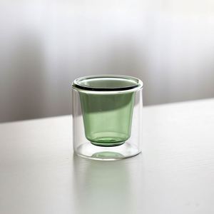 Taza de Té de Vidrio de Borosilicato de Doble Capa, Aislamiento Térmico, Anti-escaldaduras, Diseño Moderno sin Asa ni Tapa, para el Hogar - Product Image 5