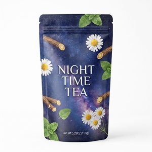 Thé pour le sommeil avec racine de <span class=keywords><strong>valériane</strong></span> et ashwagandha, thé de nuit sans caféine pour dormir, thé aux herbes apaisant - Product Image 1