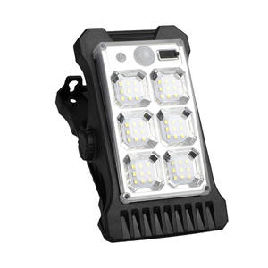 Lampe murale solaire LED longue durée à intensité variable avec détecteur de mouvement, luminaire extérieur portable et étanche pour jardin, forte luminosité - Product Image 1