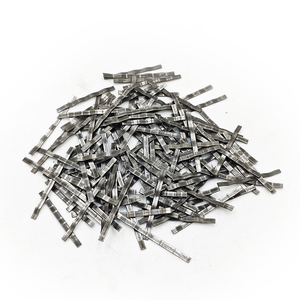 Fibres d'acier ondulées collées en faisceaux, extraction par fusion de l'acier au carbone, conception industrielle, ultra-fibres d'acier pour le ciment - Product Image 2