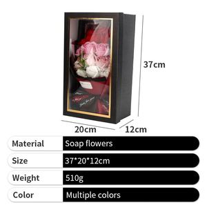 Hot Sale Pink <b>Soap</b> <b>Rose</b> I Love You Dried Flower 18 Pcs Bouquet Gift Box for Valentine's Day - Product Image 3