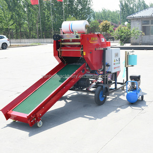 Balles de foin paille herbe machines inde ensilage presse à balles compresser emballage Mini Machine électrique presse à foin ficelle Machine automatiquement - Product Image 2