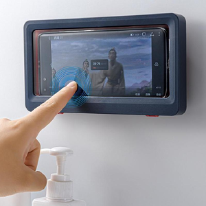 Oferta especial: Estante de pared impermeable para baño, con caja de almacenamiento antivaho para teléfono celular inteligente - Product Image 3