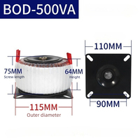 Transformateur toroïdal 50VA-5000VA en cuivre pur 220V vers 12V 24V 48V, transformateur d'alimentation isolé pour amplificateur audio, moteur pas à pas